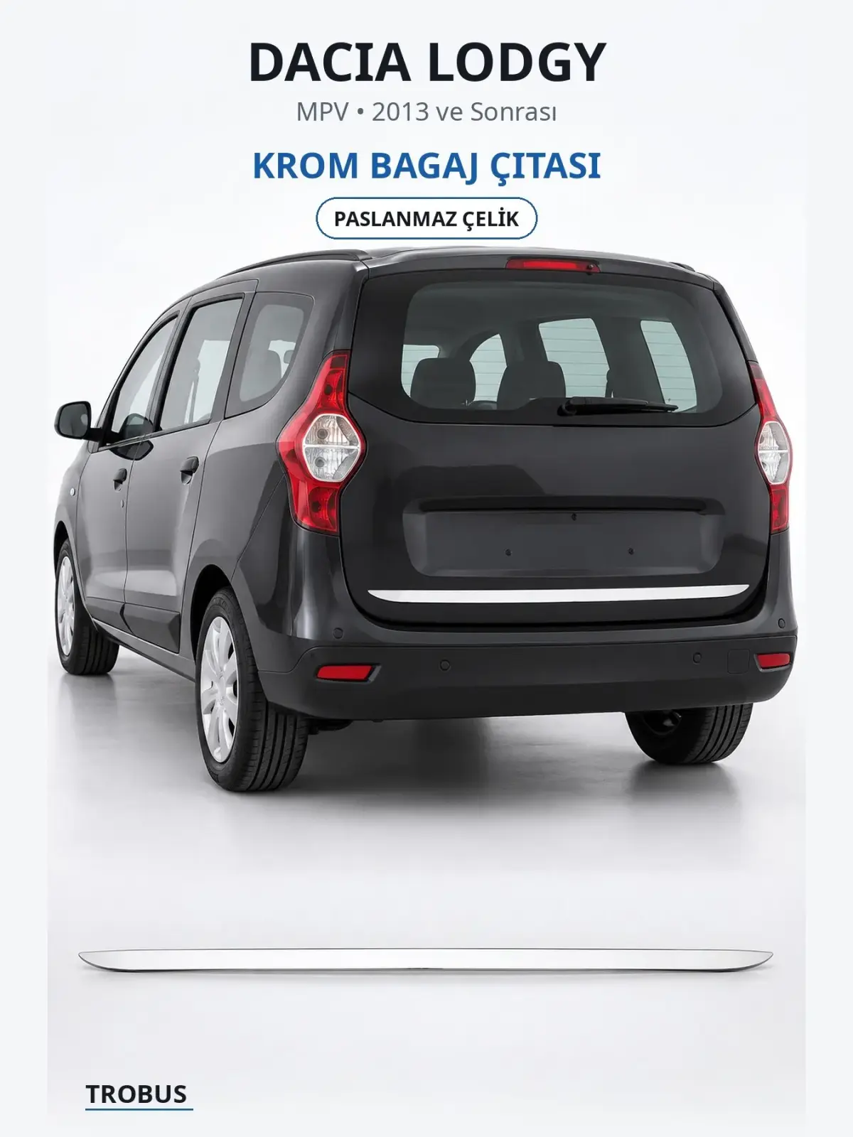 Dacia Lodgy krom bagaj çıtası 1