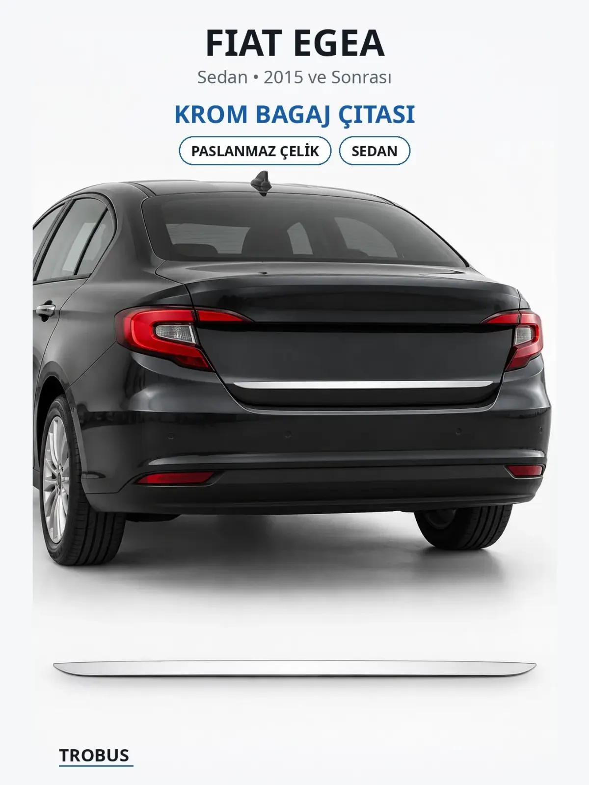 Fiat Egea krom bagaj çıtası 1