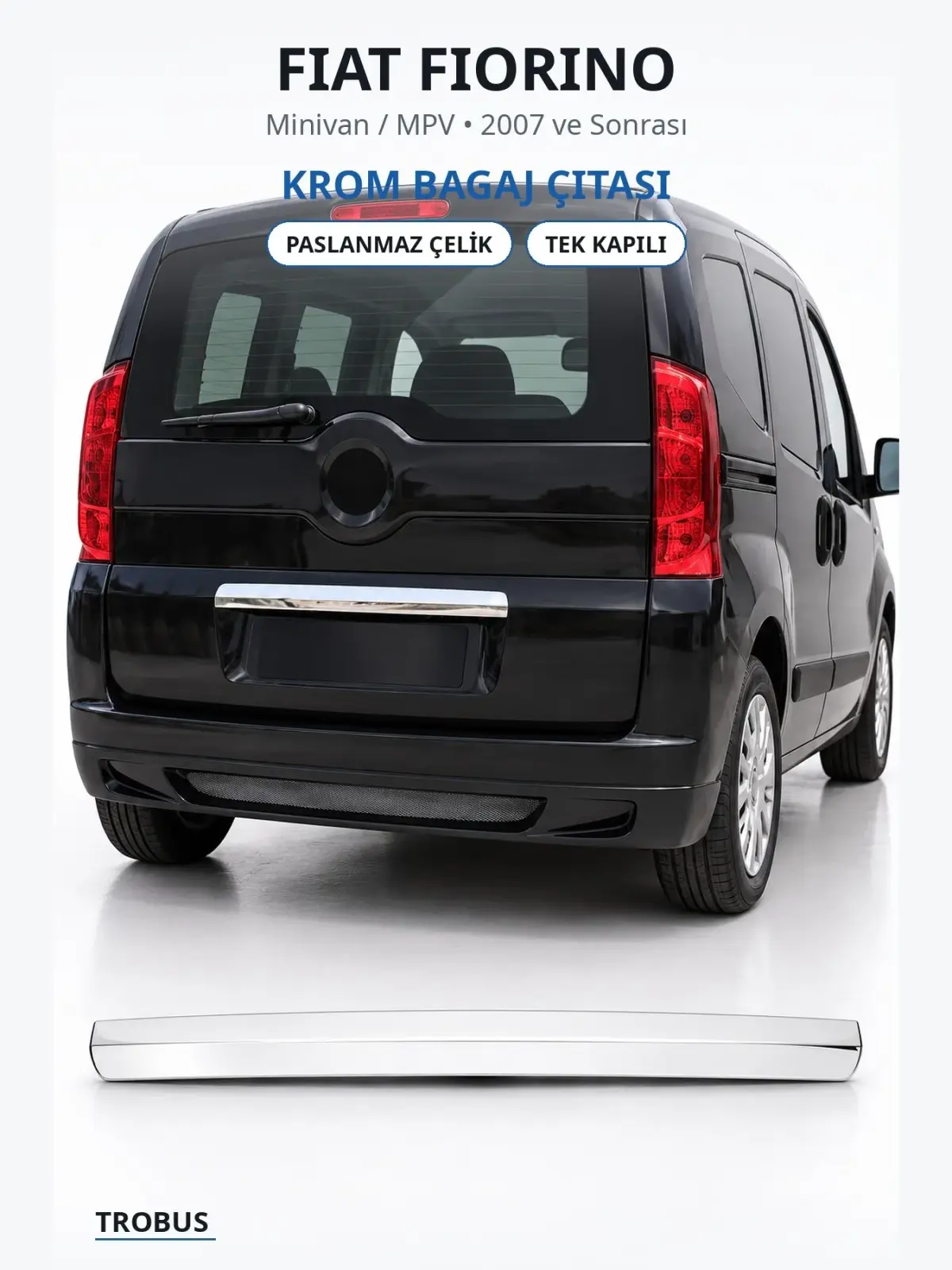 Fiat Fiorino krom bagaj çıtası 1