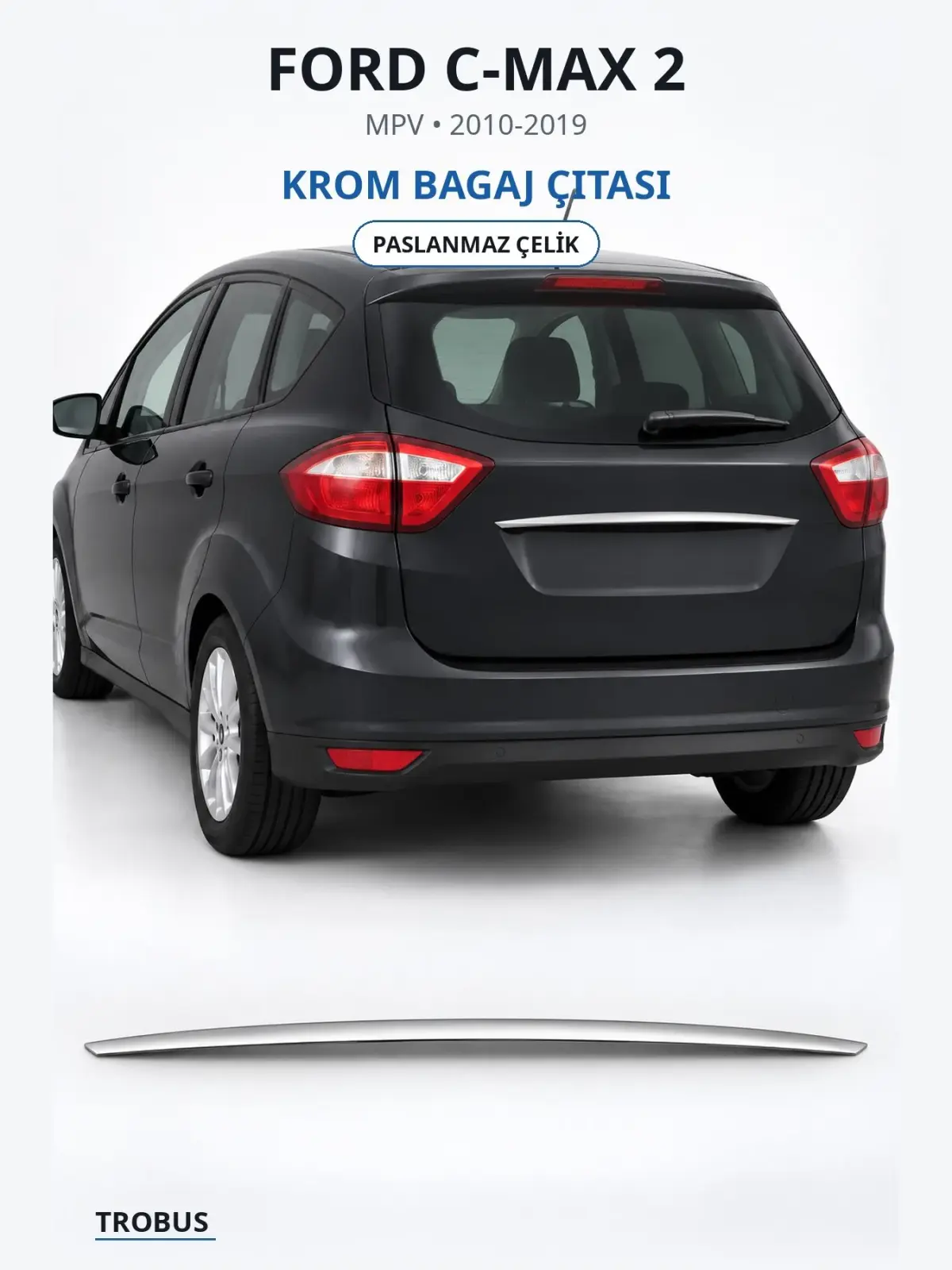 Ford C-Max 2 krom bagaj çıtası 1