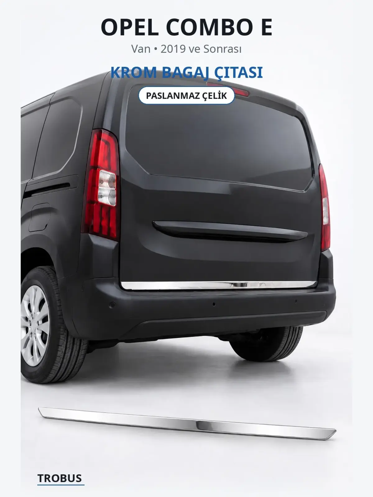 Opel Combo E krom bagaj çıtası 1