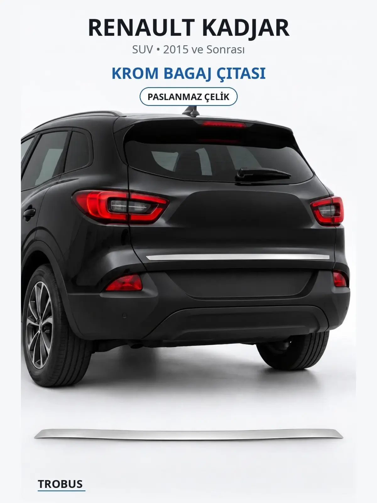 Renault Kadjar krom bagaj çıtası 1