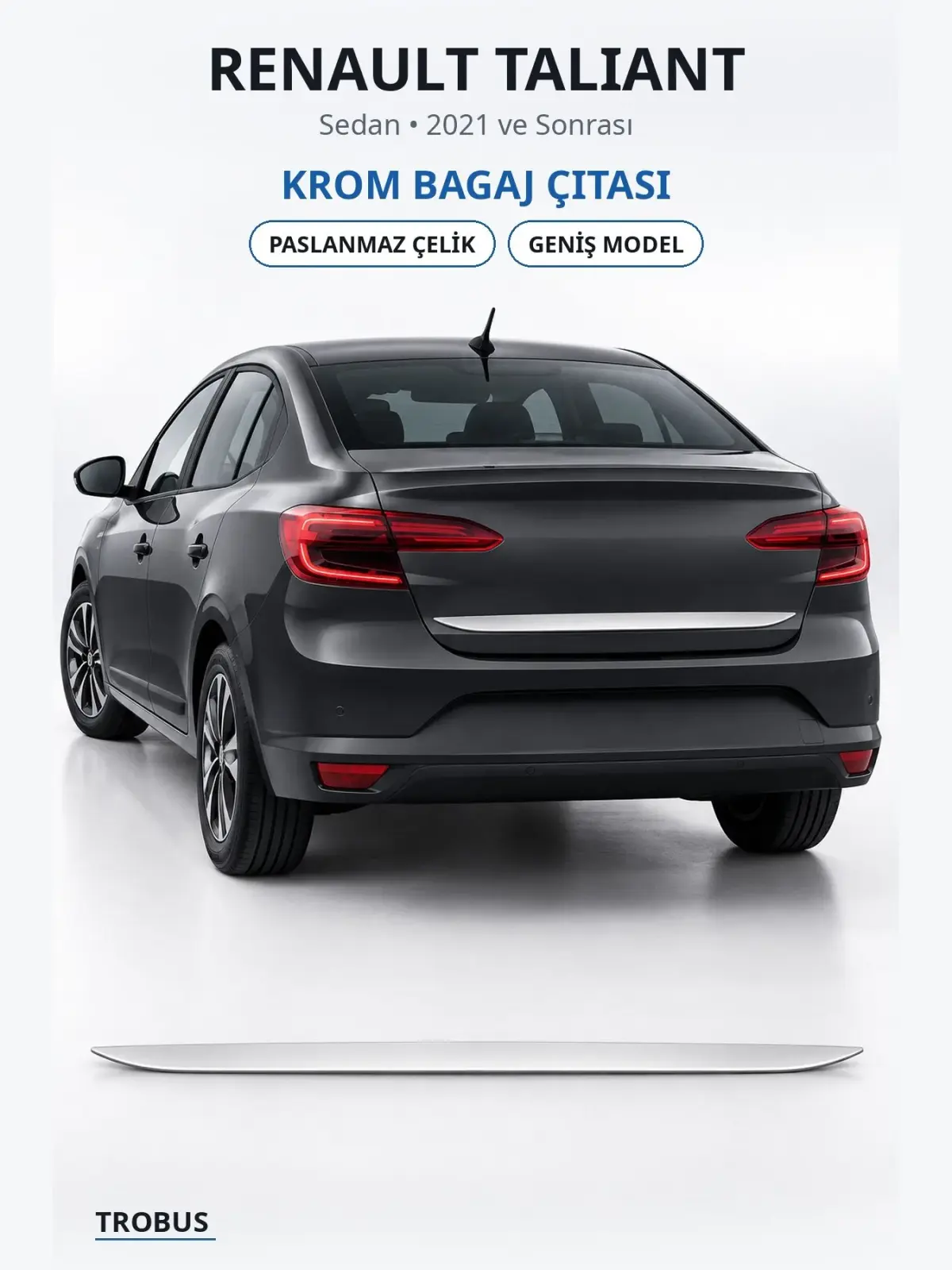 Renault Taliant krom bagaj çıtası 1