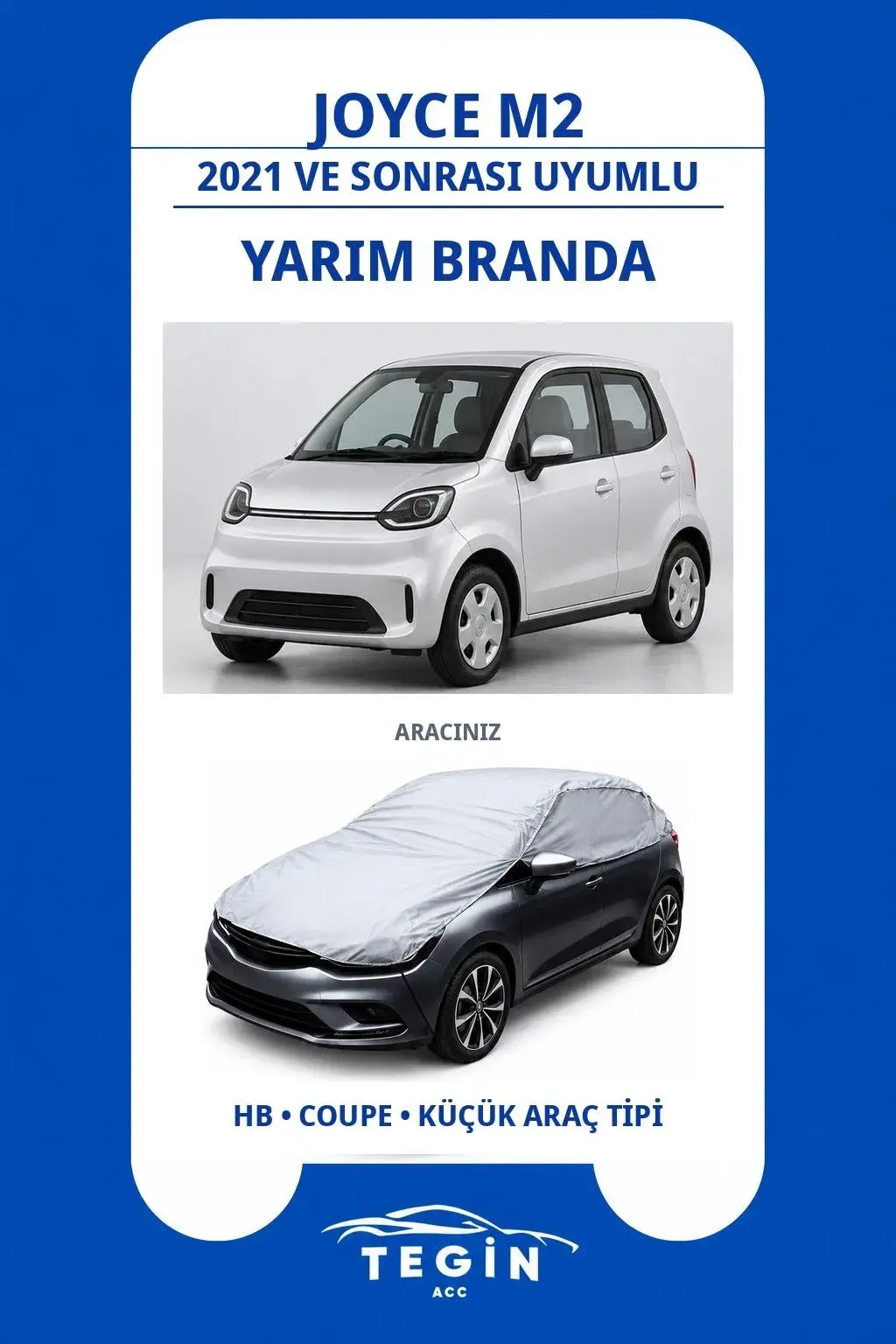 Joyce M2 2021 ve Sonrası Electric Vehicle Uyumlu SolarBlock Yarım Araba Brandası