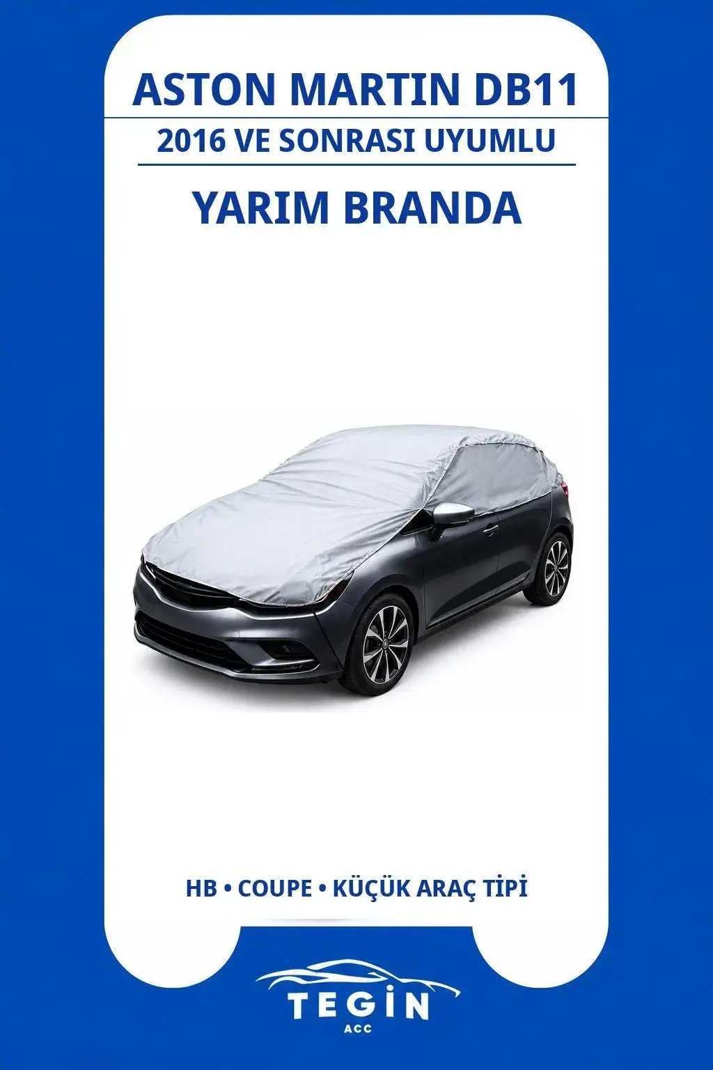 Aston Martin DB11 2016 ve Sonrası Coupe Uyumlu SolarBlock Yarım Araba Brandası