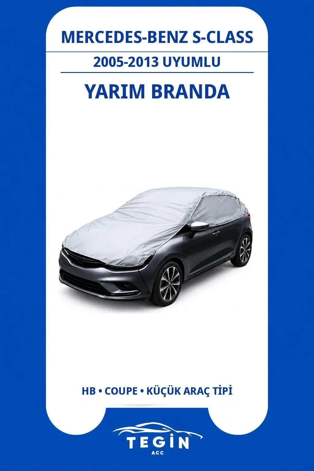 Mercedes-Benz S-Class 2005-2013 Coupe Uyumlu SolarBlock Yarım Araba Brandası