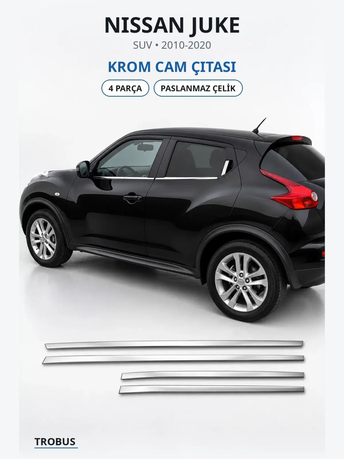 Nissan Juke krom cam çıtası 1