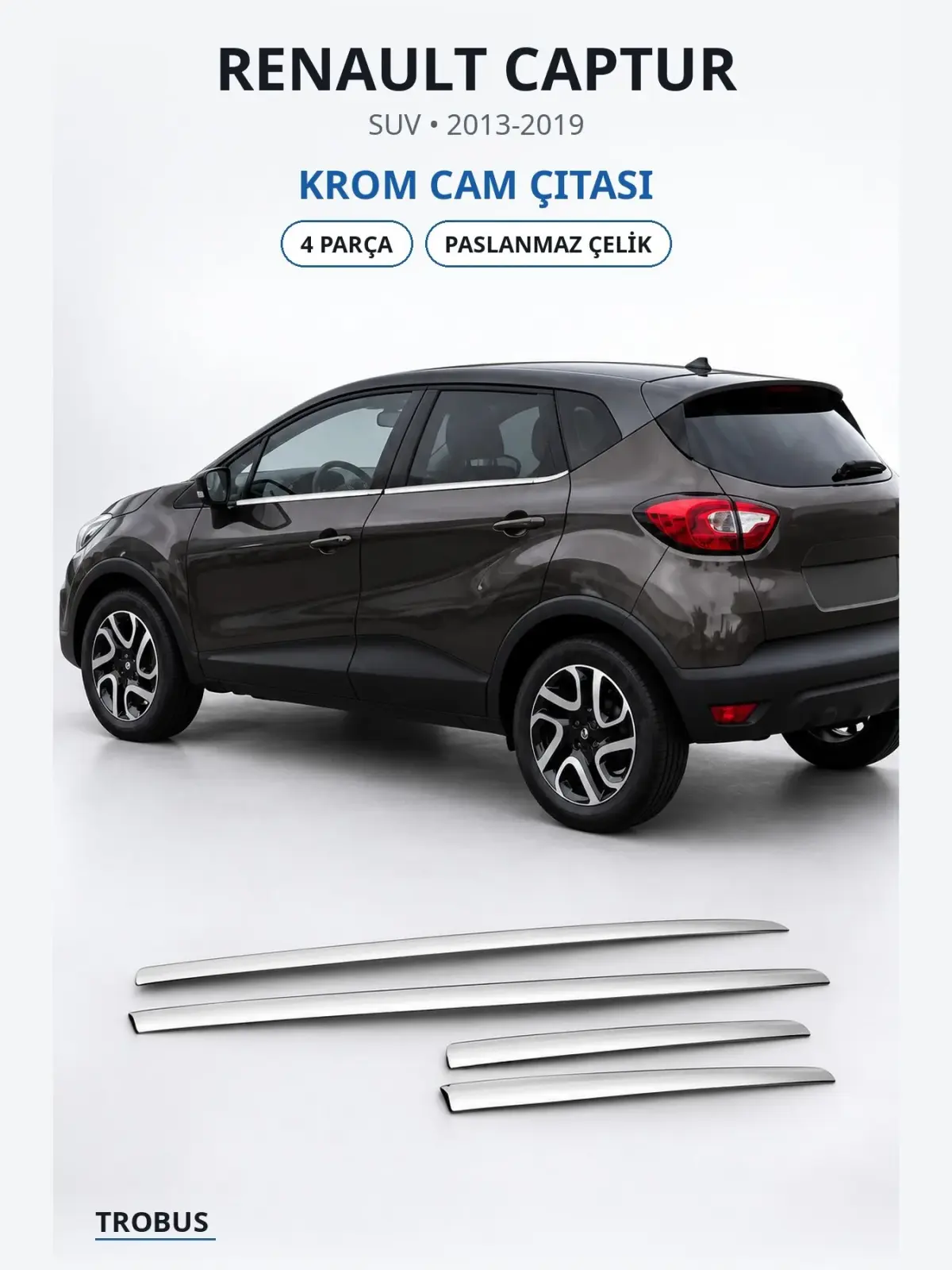 Renault Captur krom cam çıtası 1