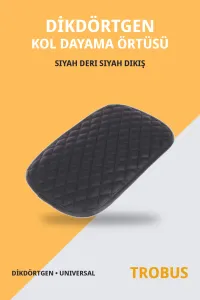 Siyah Deri Siyah Dikiş