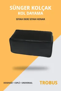 Siyah Deri Siyah Kenar