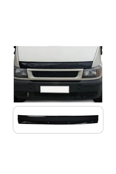 Ford Transit Uzun 2002-2006 Uyumlu Kaput Rüzgarlığı Ön Kaput Koruma ABS Parlak Siyah