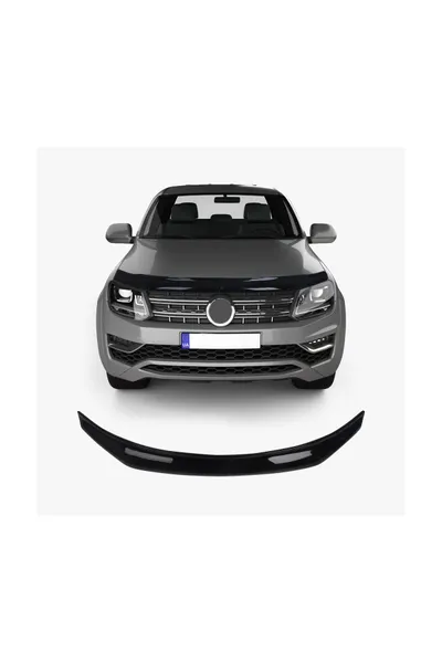 Volkswagen Amarok Yarasa 2010-2020 Uyumlu Kaput Rüzgarlığı Ön Kaput Koruma ABS Parlak Siyah