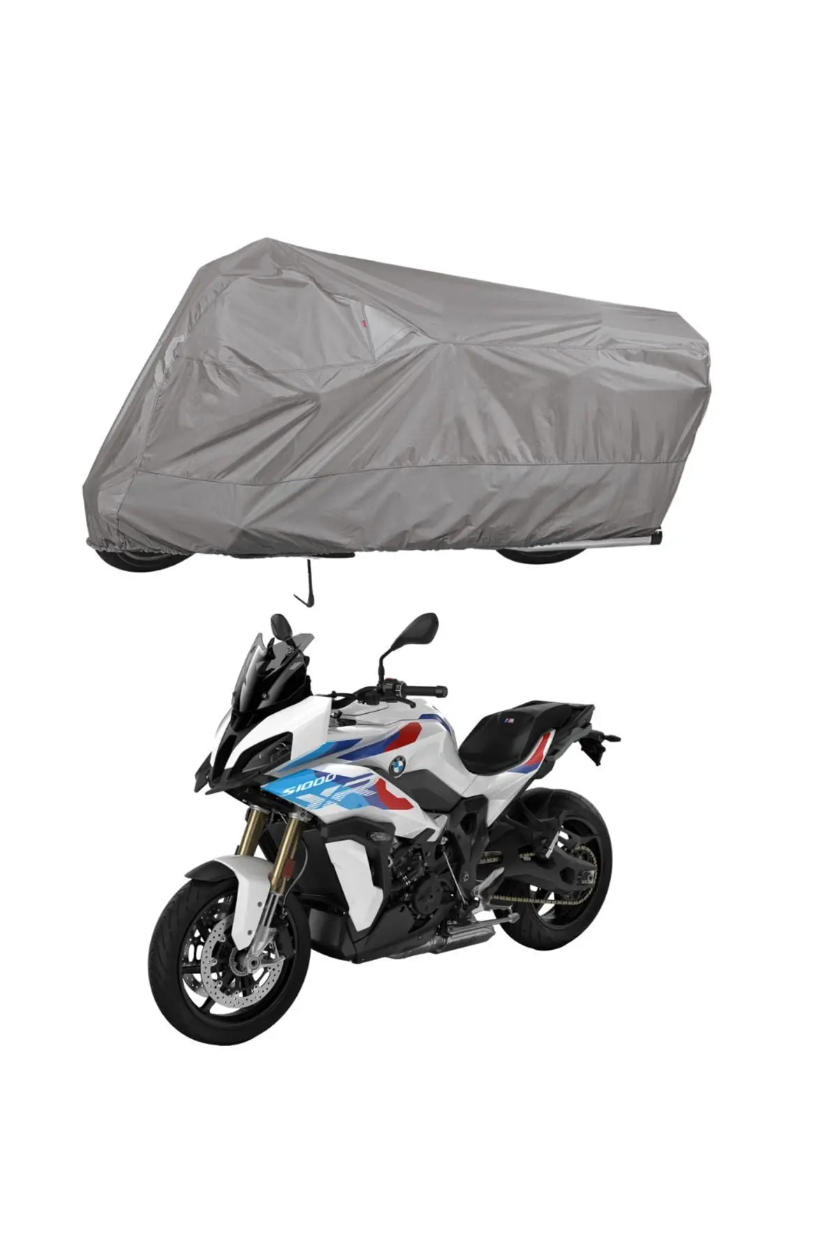 BMW S 1000 XR Bağlantı Tokalı Uyumlu Motosiklet Brandası – Su Geçirmez, UV Korumalı, Lastikli