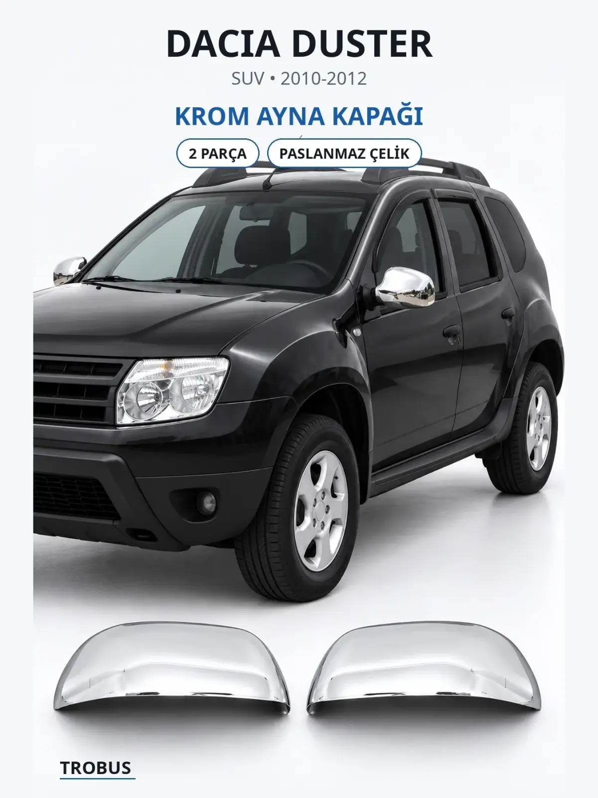 Dacia Duster krom ayna kapağı 1
