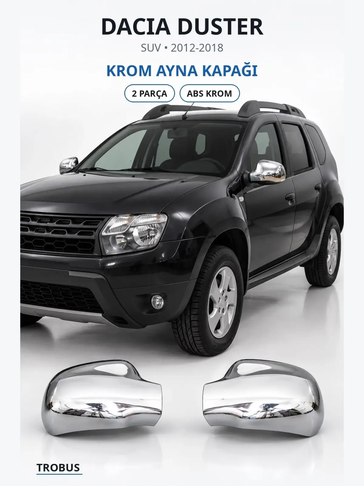 Dacia Duster krom ayna kapağı 1