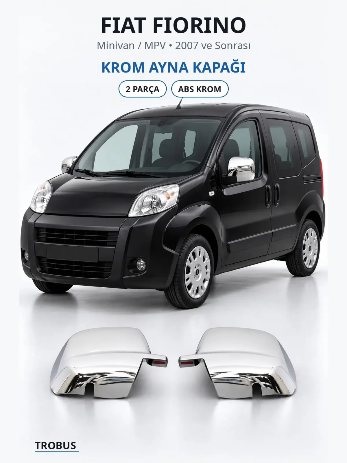 Fiat Fiorino krom ayna kapağı 1