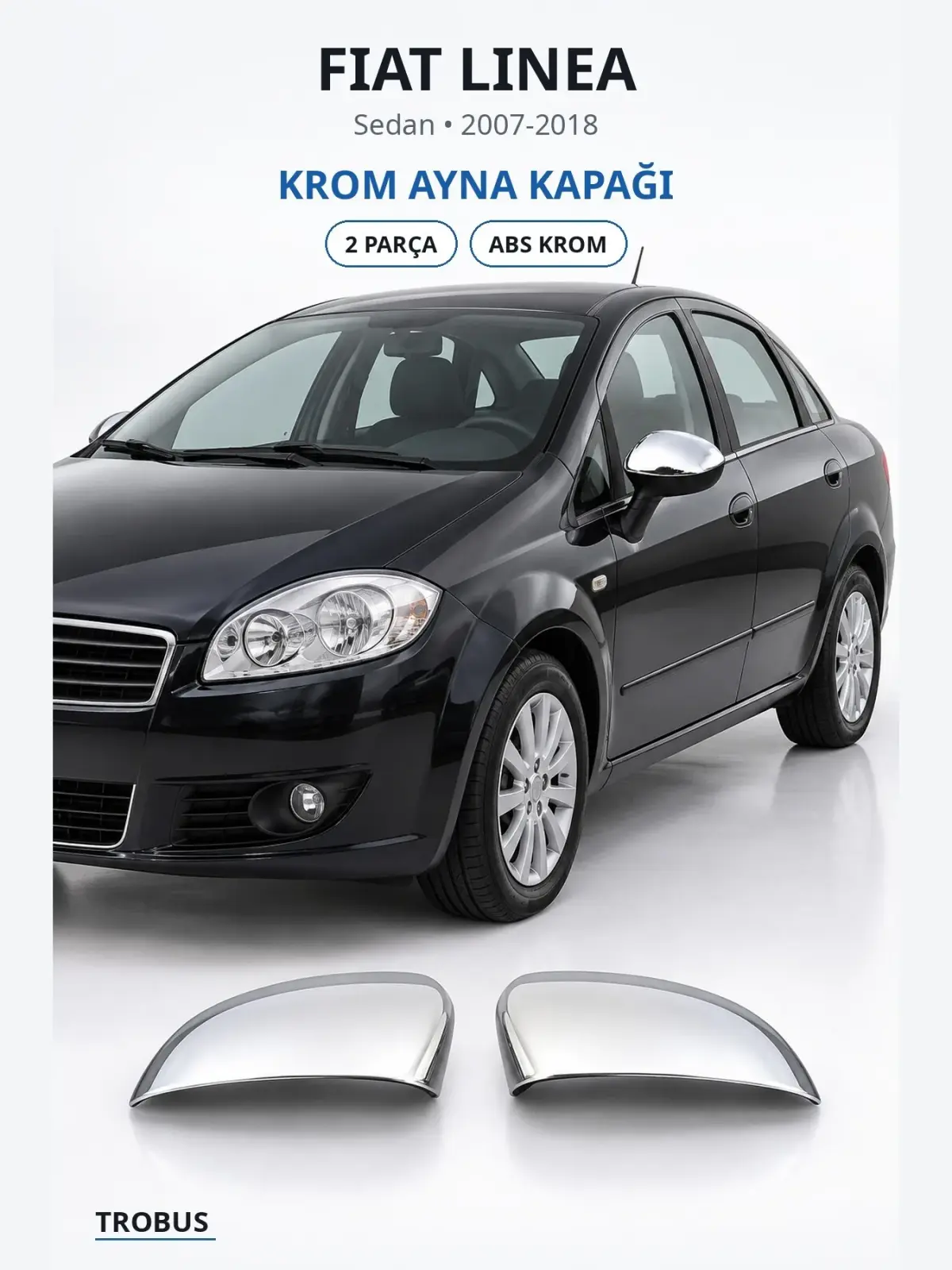 Fiat Linea krom ayna kapağı 1