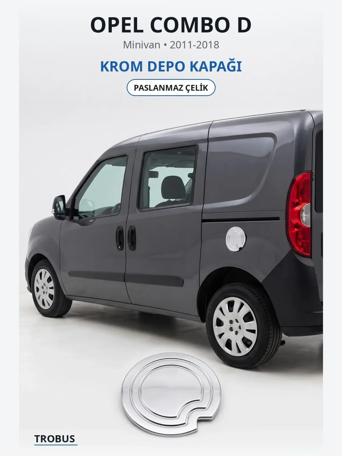 Opel Combo D krom depo kapağı 1