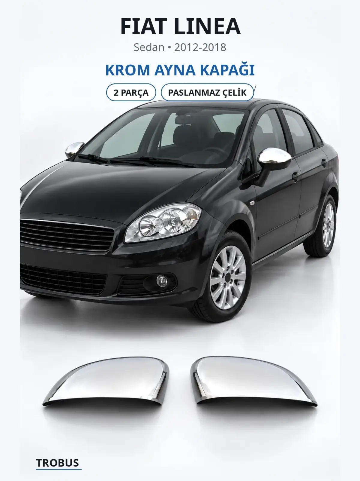 Fiat Linea krom ayna kapağı 1