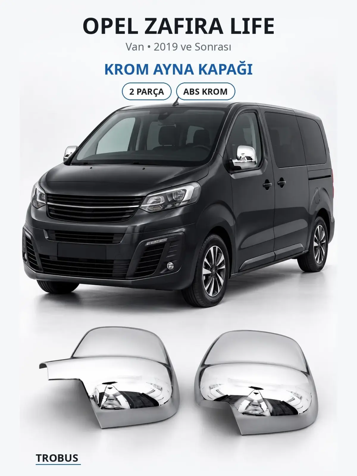 Opel Zafira Life krom ayna kapağı 1