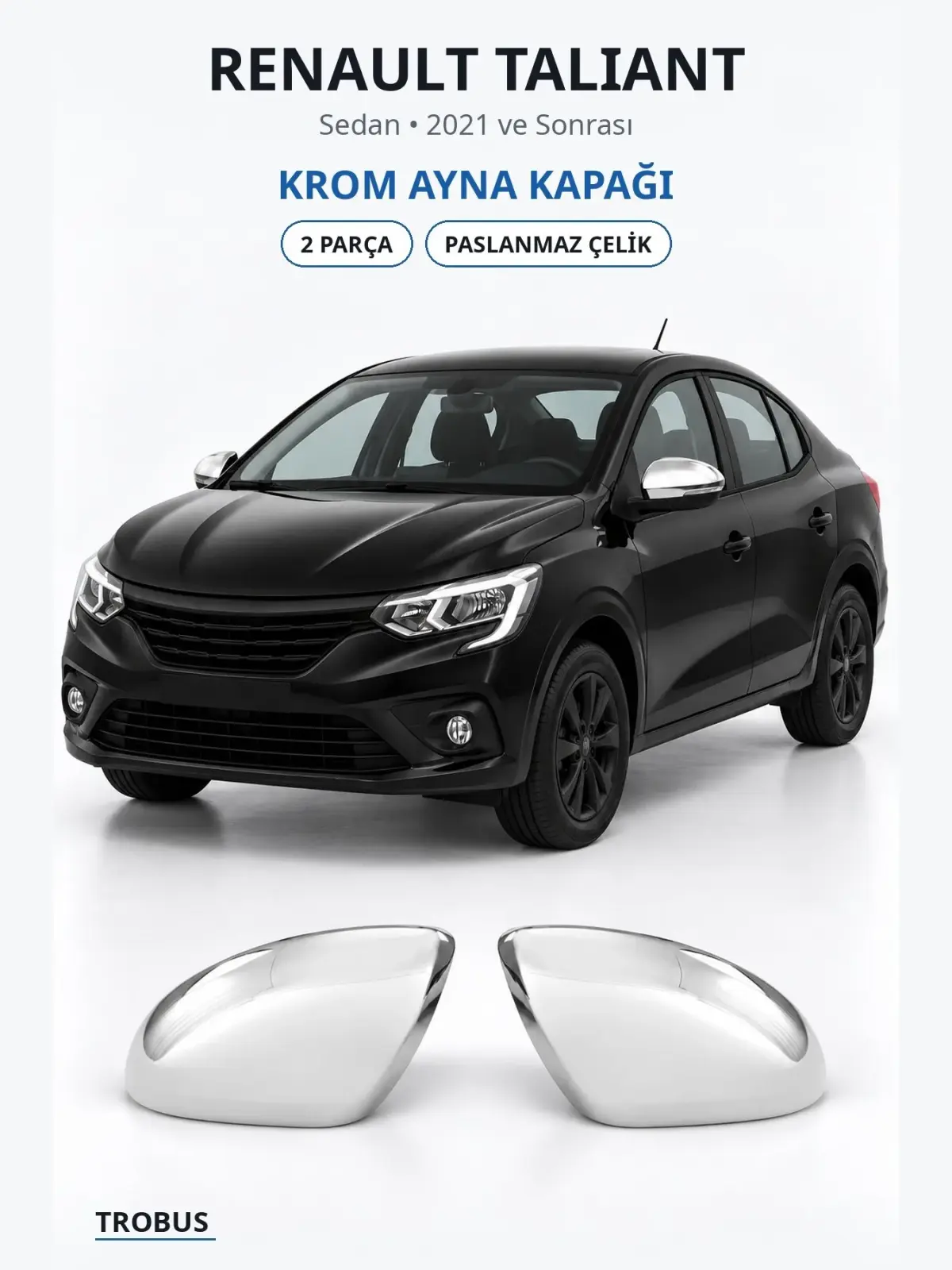 Renault Taliant krom ayna kapağı 1