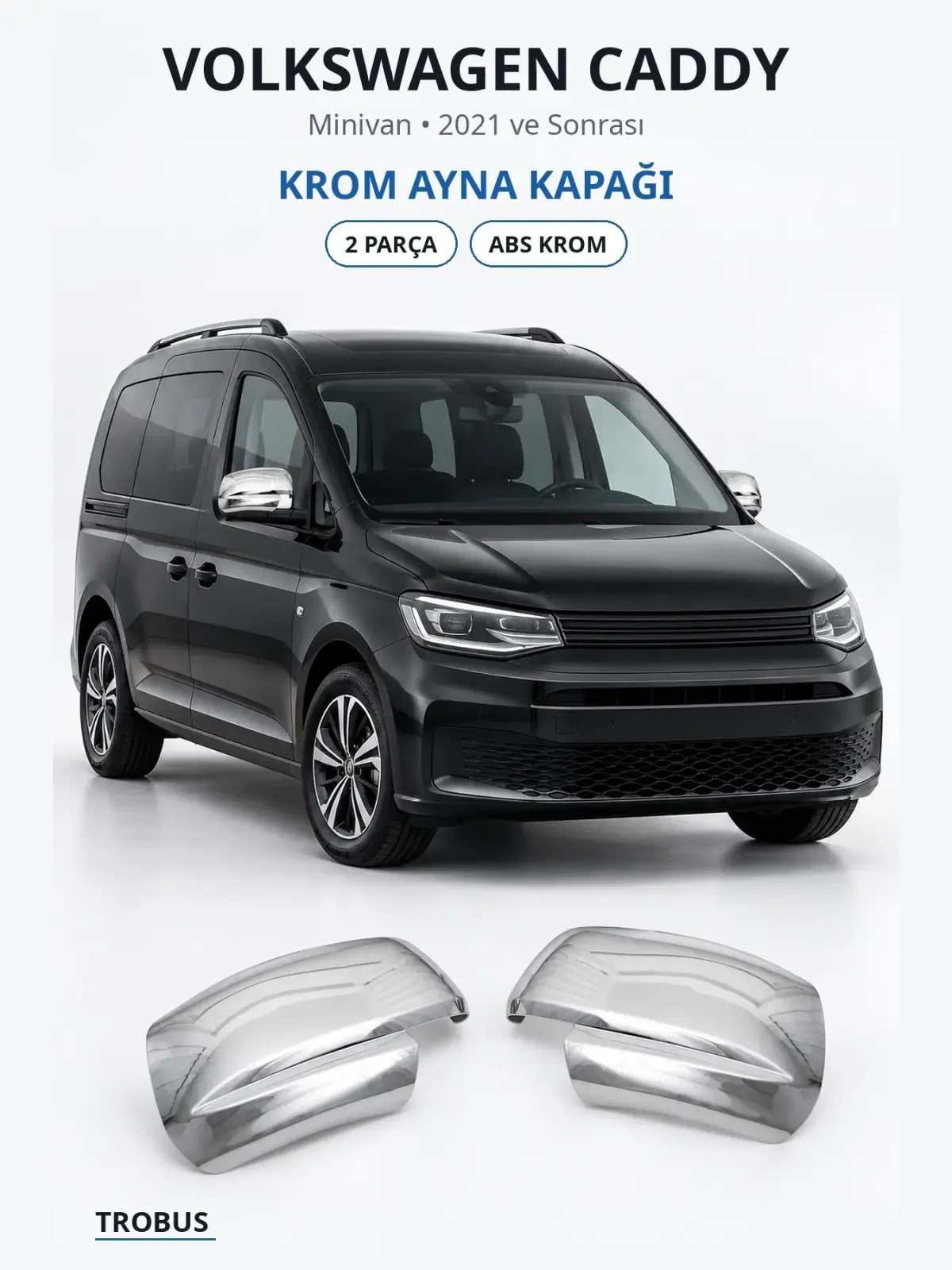 Volkswagen Caddy krom ayna kapağı 1