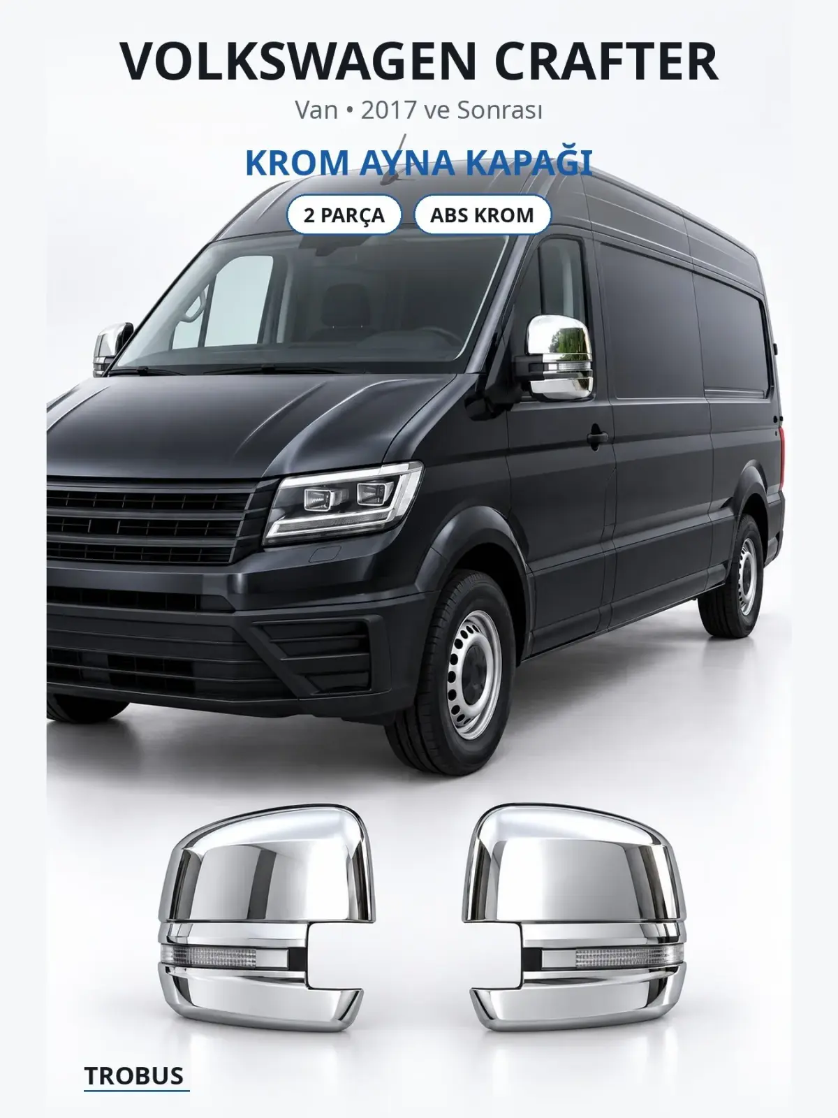 Volkswagen Crafter krom ayna kapağı 1