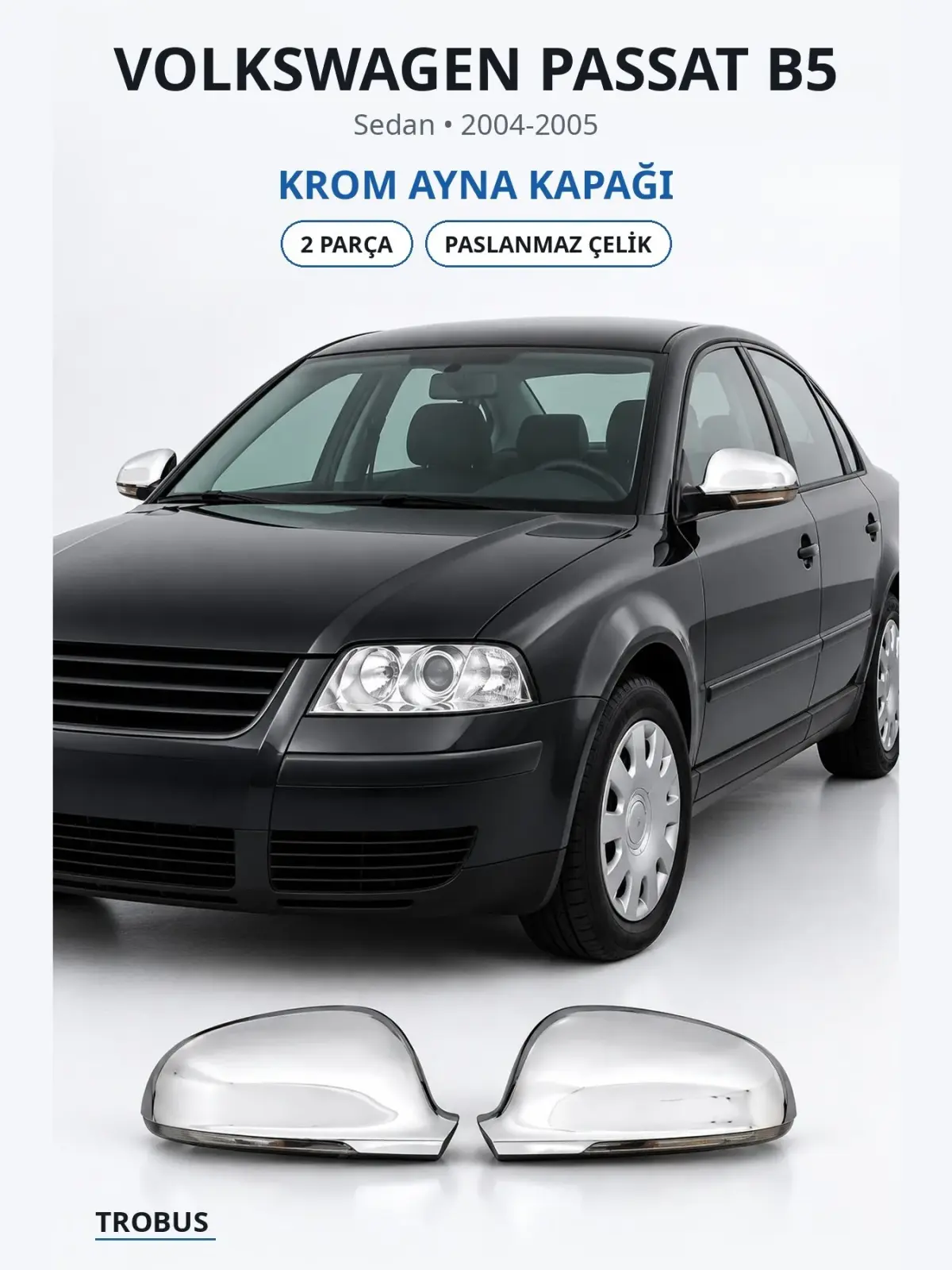 Volkswagen Passat B5 krom ayna kapağı 1