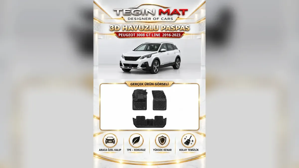 Peugeot 3008 Paspas ve Aksesuar Rehberi: Üç Kasa, Motora Göre Seçim