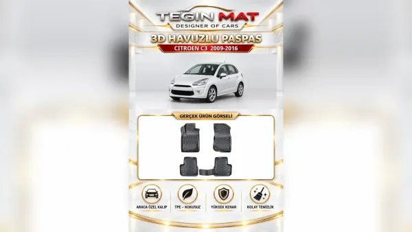 Citroen C3 Aksesuar Rehberi: Nesle Göre Paspas, Bagaj ve Kılıf