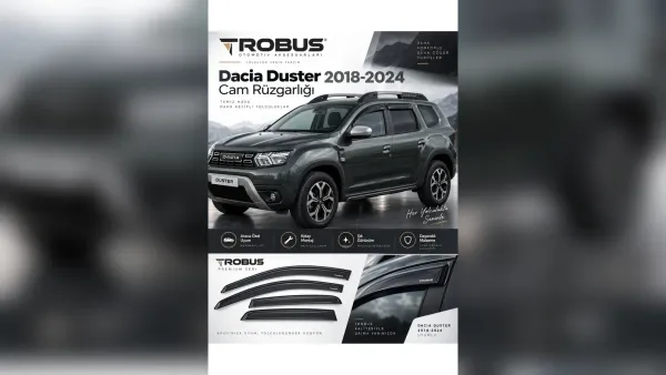 Dacia Duster Koltuk Kılıfı ve Cam Rüzgarlığı: Araca Özel Kılıf, Üç Nesil