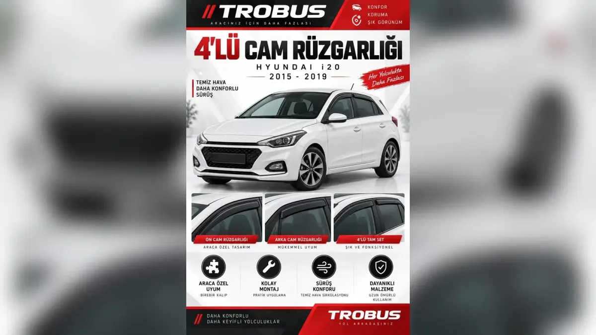 Hyundai i20 Koltuk Kılıfı, Rüzgarlık, Paspas ve Direksiyon Rehberi