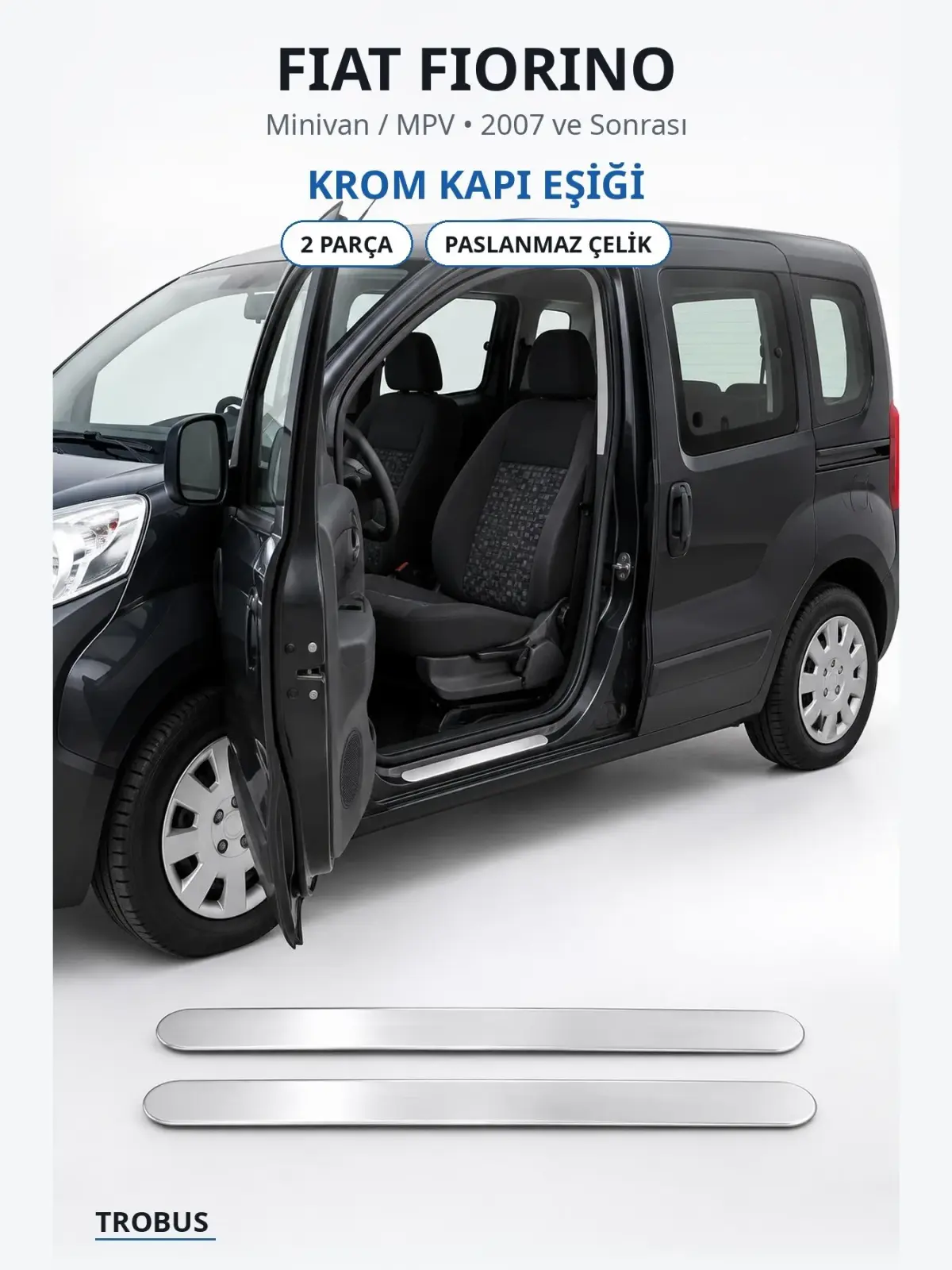 Fiat Fiorino krom kapı eşiği 1