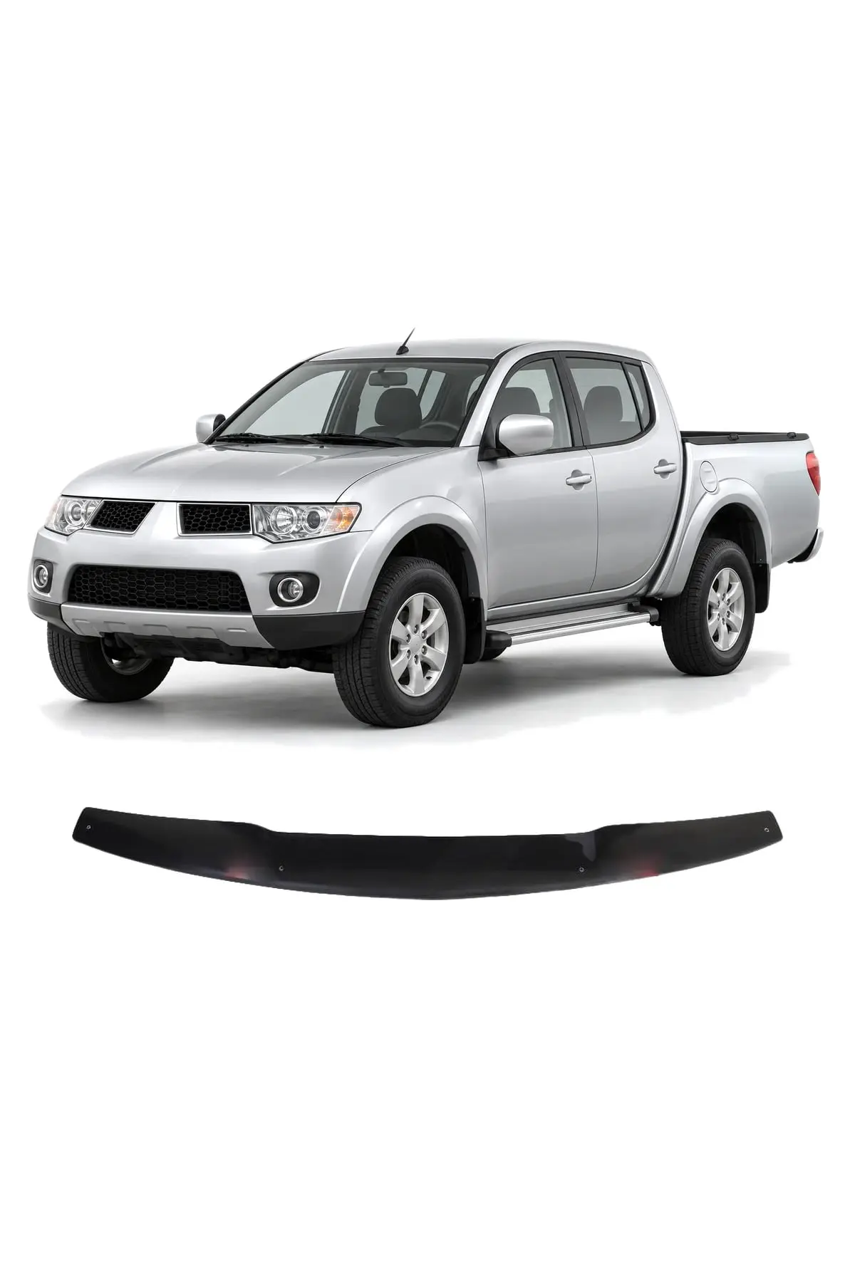 Mitsubishi L200 Parlak Siyah 2007-2015 Kaput Rüzgarlığı
