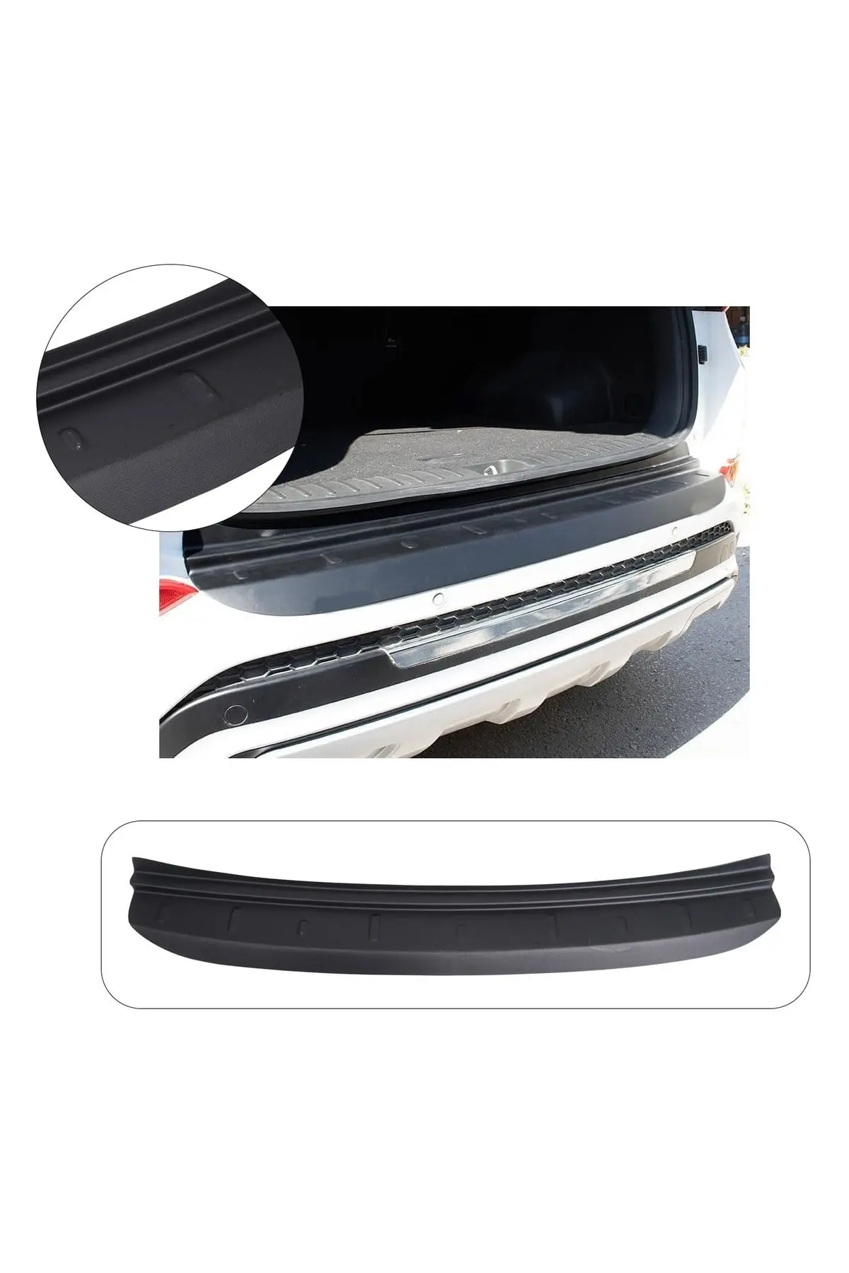 Hyundai Tucson 2016-2018 Uyumlu Arka Tampon Eşiği Koruma ABS Mat Siyah (1)