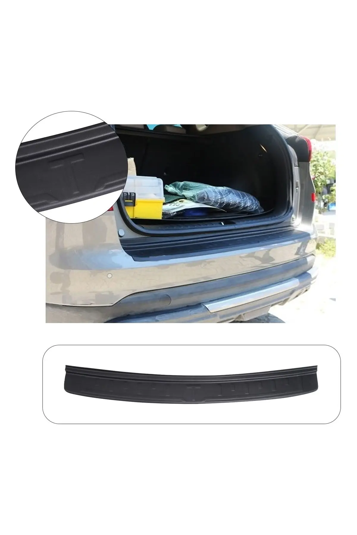 Hyundai Tucson 2018-2020 Uyumlu Arka Tampon Eşiği Koruma ABS Mat Siyah (1)