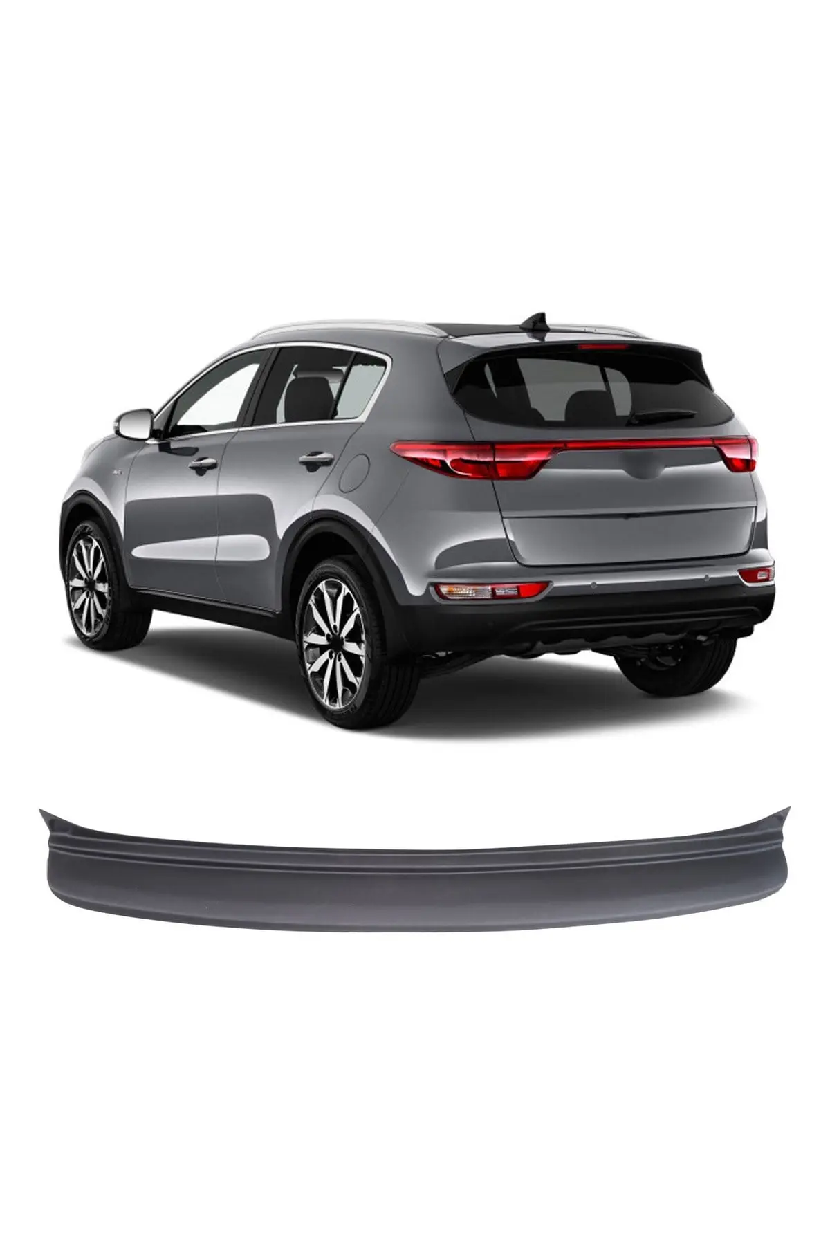 Kia Sportage 2019-2021 Uyumlu Arka Tampon Eşiği Koruma ABS Mat Siyah (1)