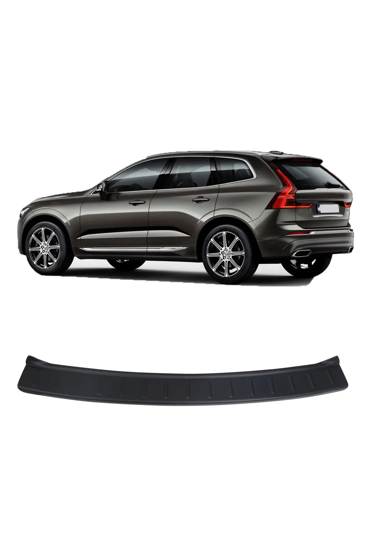 Volvo XC60 2017 ve Sonrası Uyumlu Arka Tampon Eşiği Koruma ABS Mat Siyah (1)