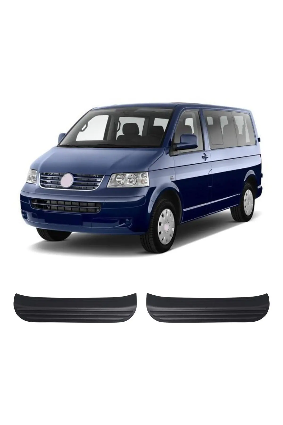 Volkswagen Transporter T5 2009-2014 Uyumlu Kapı Eşiği Koruma ABS 2 Parça Mat (1)