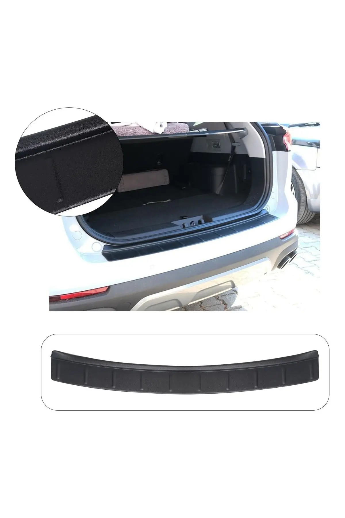 Chery Tiggo 8 Pro 2023 ve Sonrası Uyumlu Arka Tampon Eşiği Koruma ABS Parlak Siyah (1)