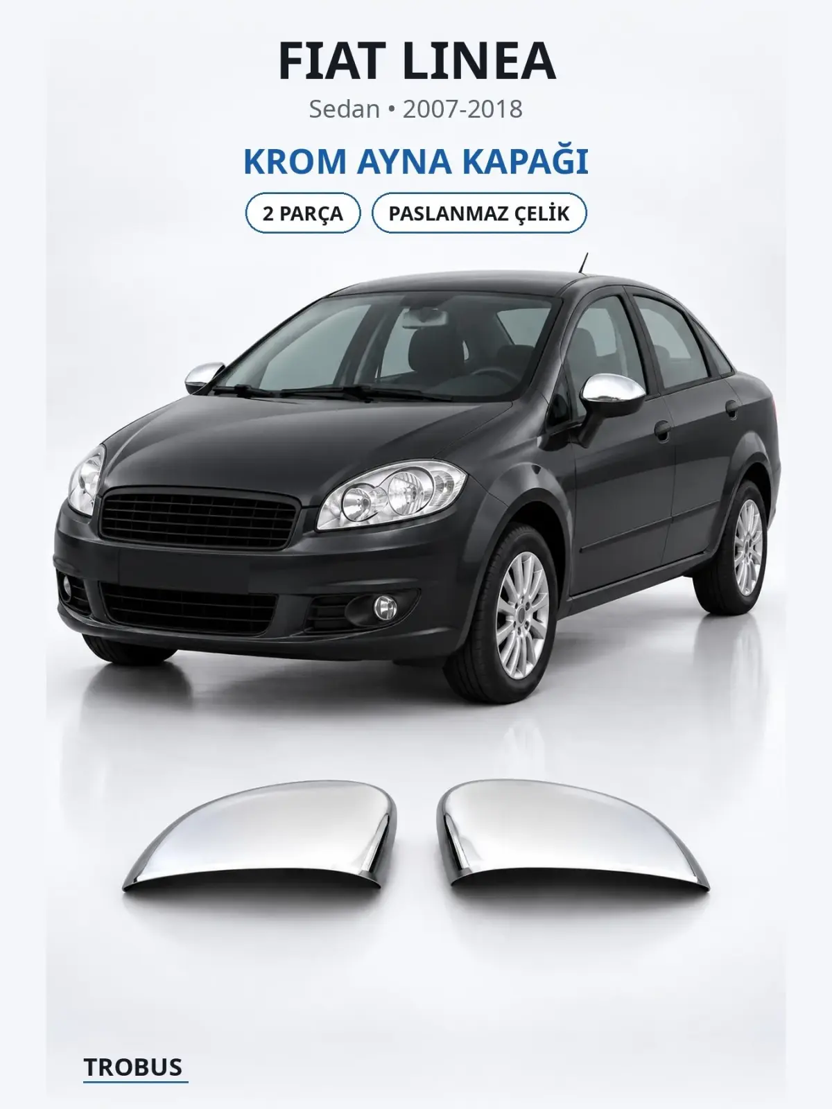 Fiat Linea krom ayna kapağı 1