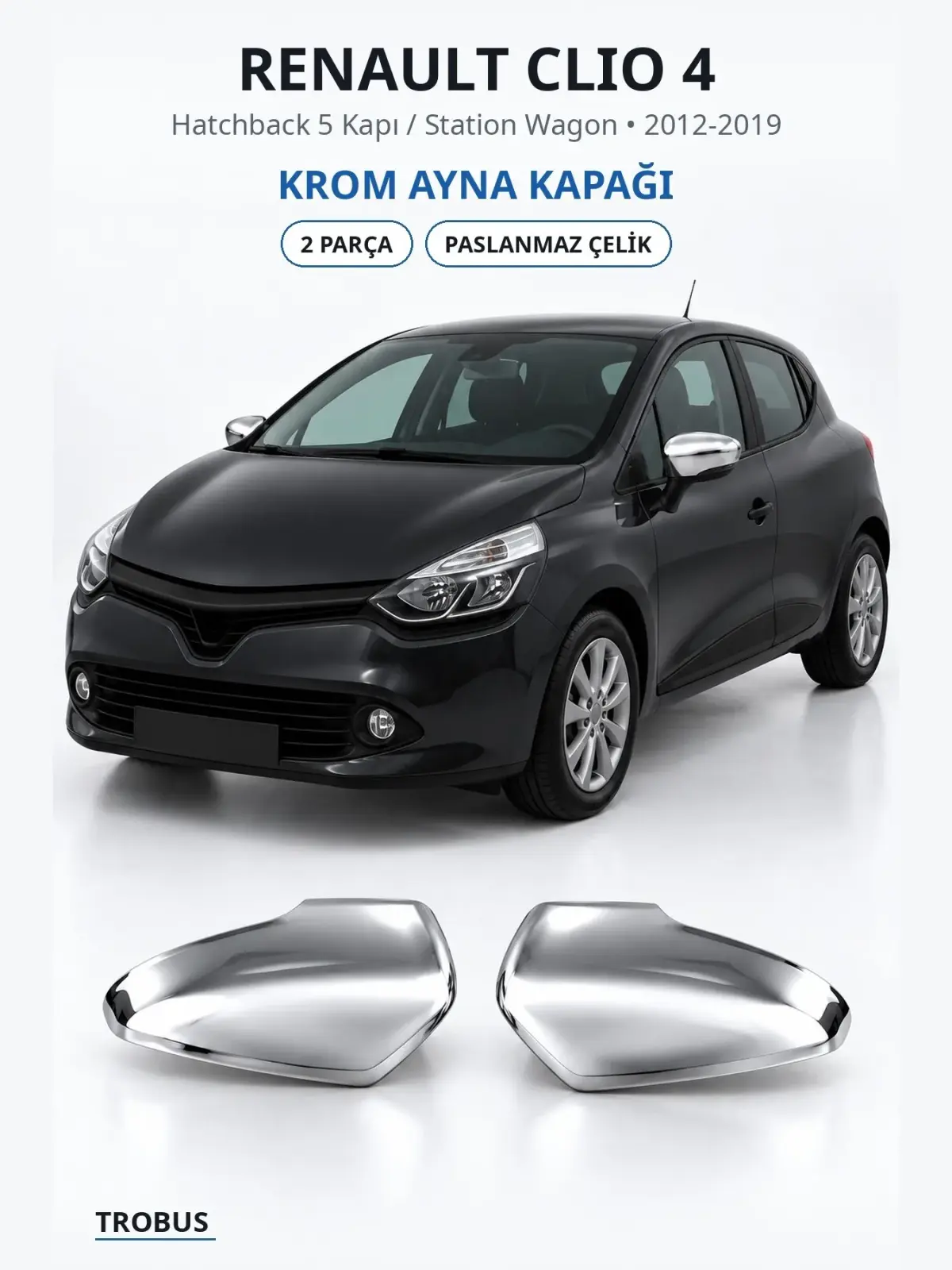 Renault Clio 4 krom ayna kapağı 1