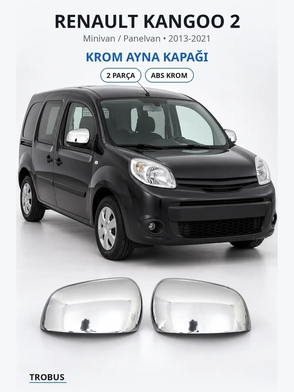 Renault Kangoo 2 krom ayna kapağı 1