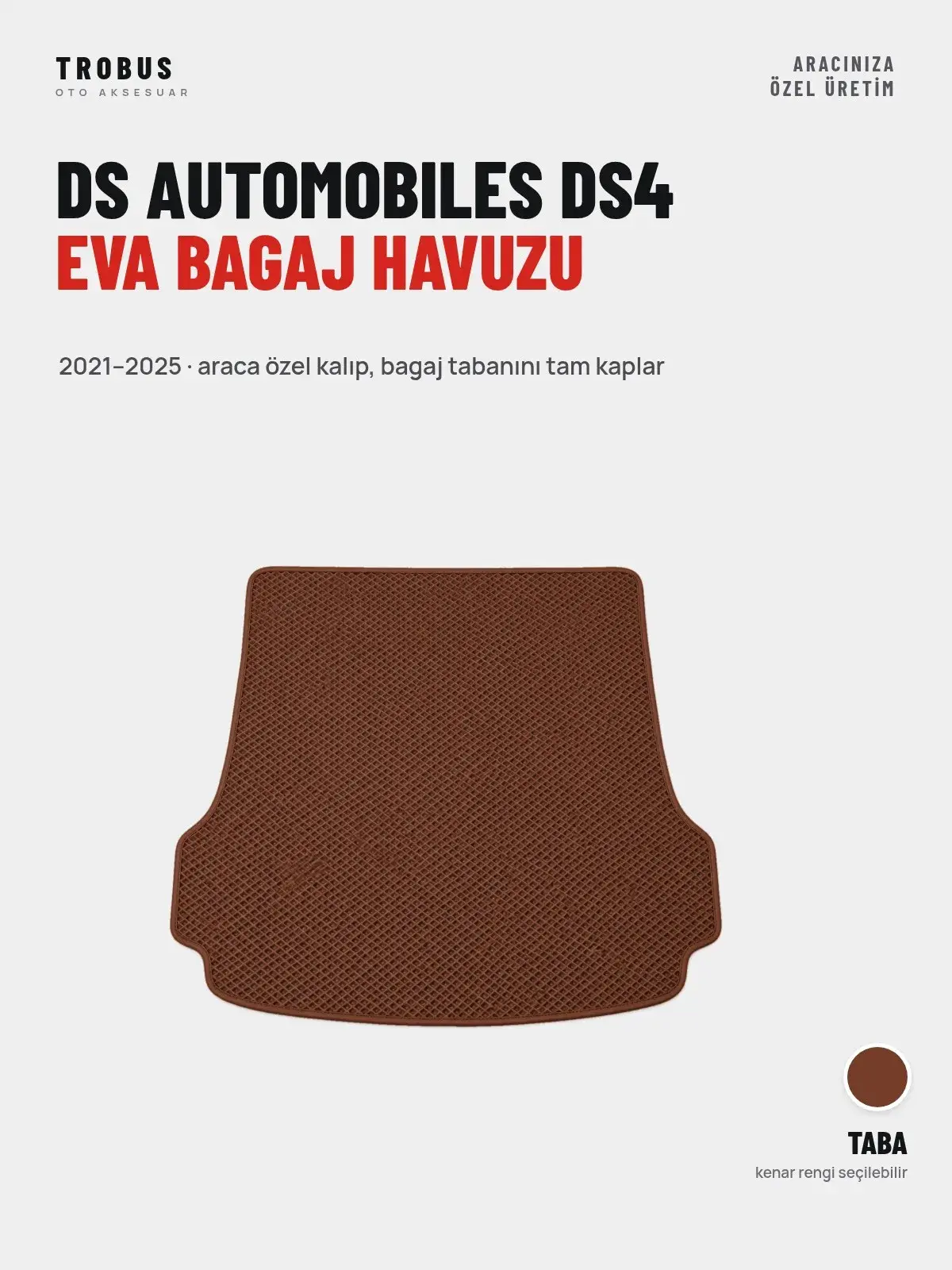 DS Automobiles DS4 EVA Bagaj Havuzu (2021–2025) Taba – Araca Özel Kalıp (1)