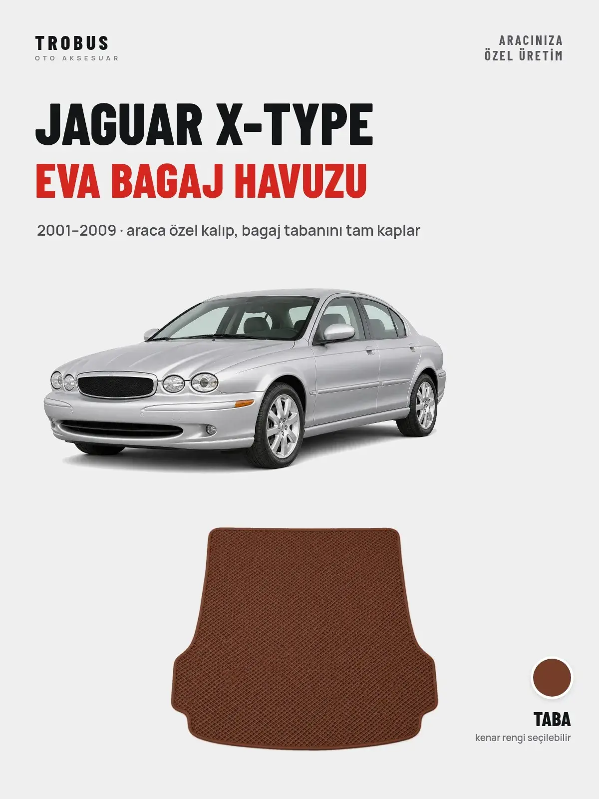 Jaguar X-Type EVA Bagaj Havuzu (2001–2009) Taba – Araca Özel Kalıp (1)