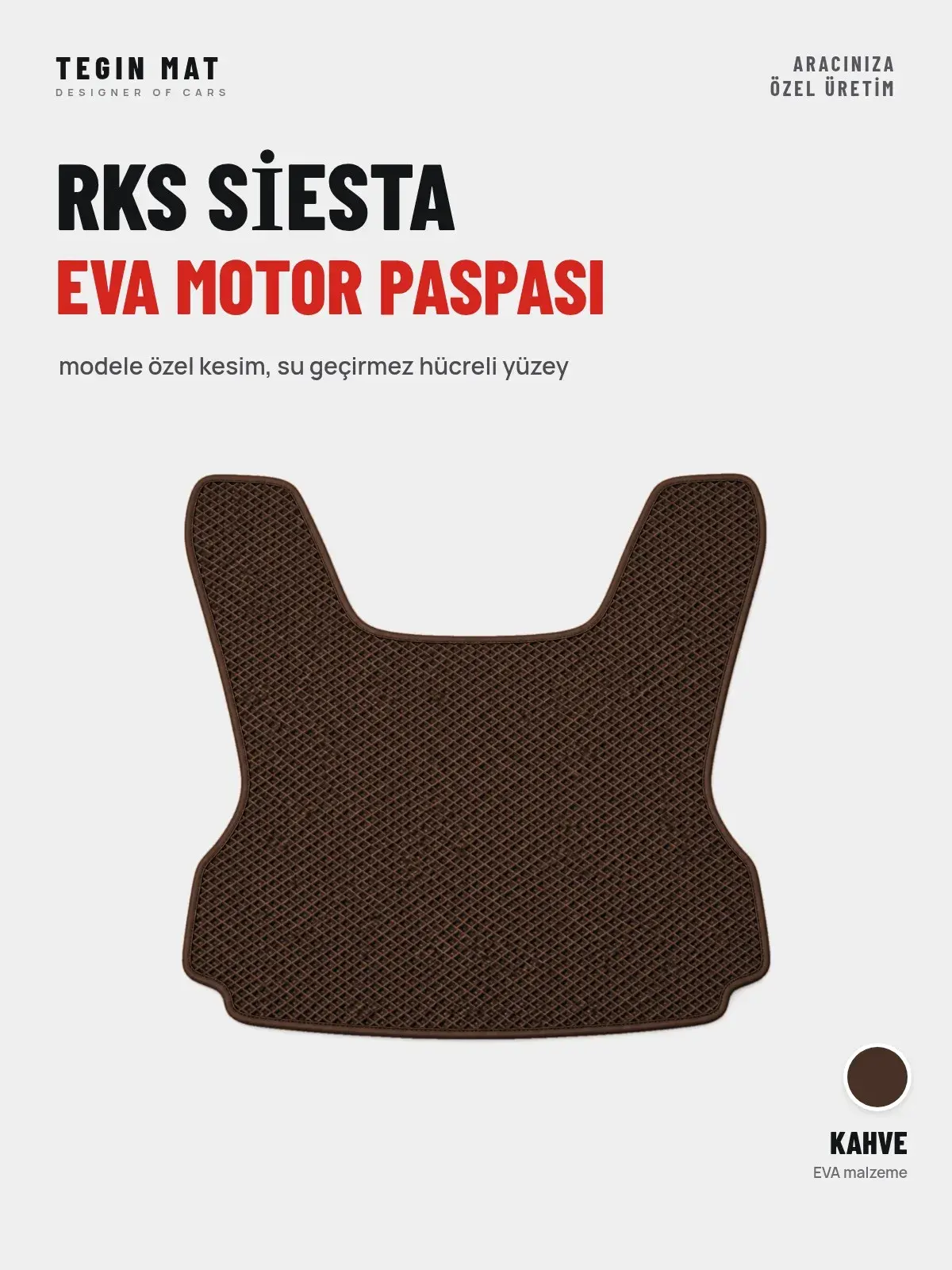 Rks Si̇esta EVA Motor Paspası Kahve – Modele Özel Kesim (1)