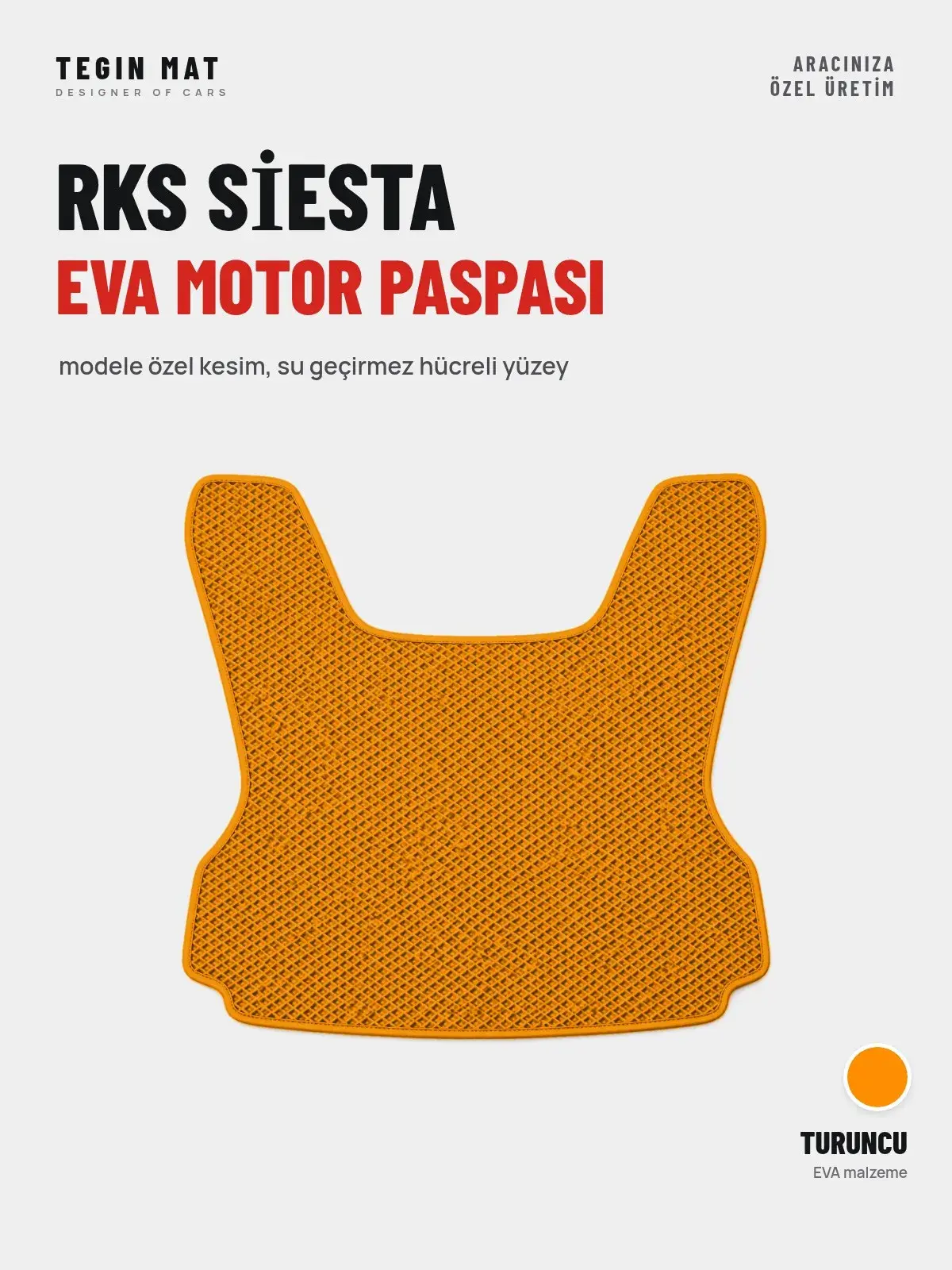 Rks Si̇esta EVA Motor Paspası Turuncu – Modele Özel Kesim (1)