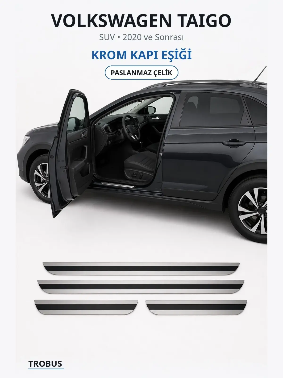 Volkswagen Taigo krom kapı eşiği 1