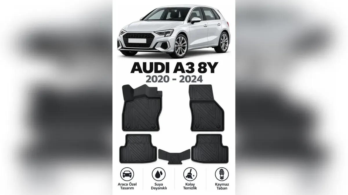 Audi A3 Araca Özel Koltuk Kılıfı, Paspas ve Bagaj: 8P, 8V, 8Y Rehberi