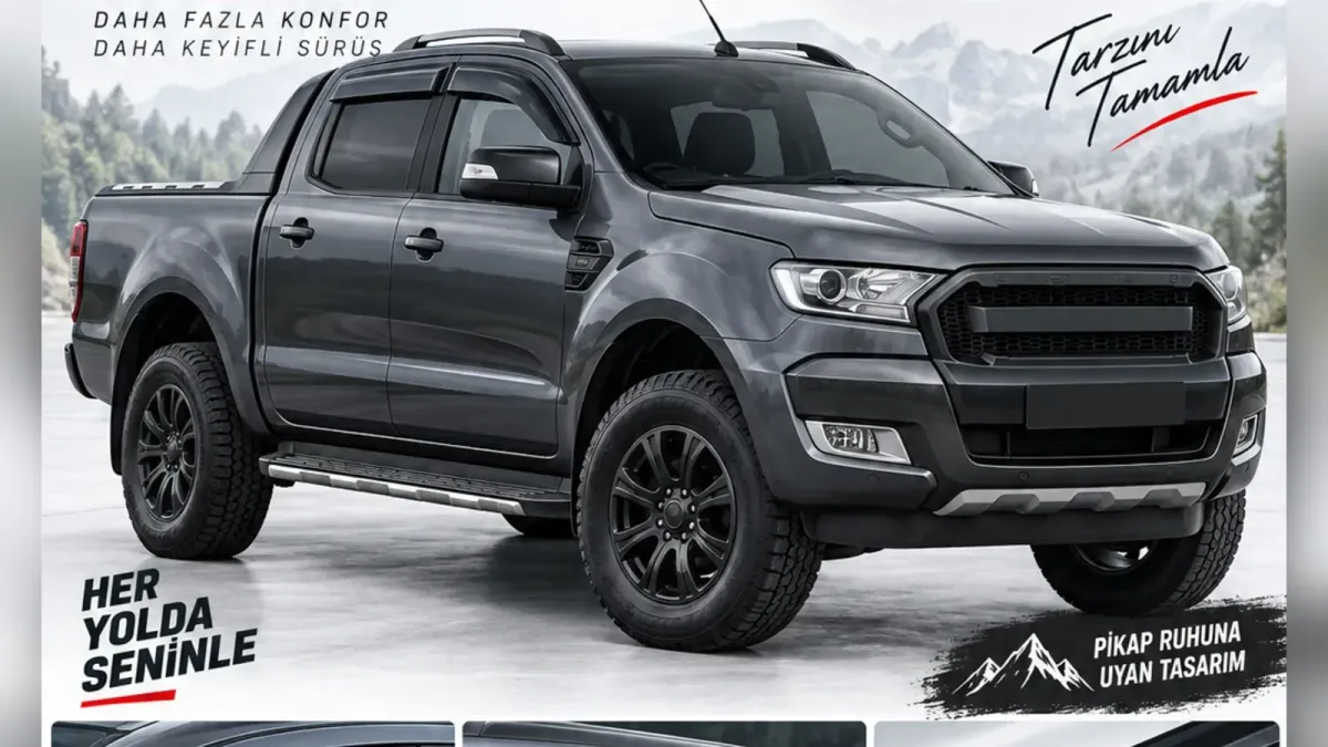 Ford Ranger Koltuk Kılıfı ve Cam Rüzgarlığı: Dodik, Scoop, Stepne